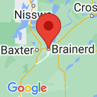 Map of Brainerd, MN US
